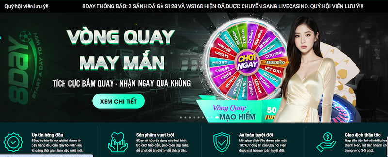 Ưu điểm của nhà cái 8day